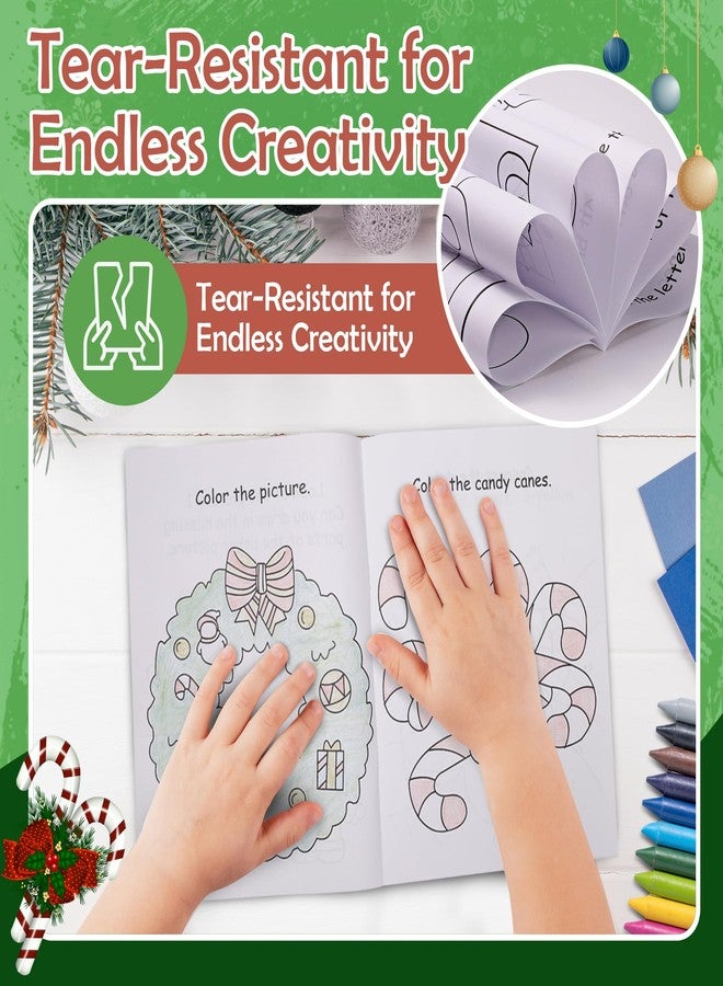 Srenta Christmas Coloring Books for Kids Ages 4-8, 12 Pack Christmas Book for Kids, 9" X 11" Coloring Book Christmas Party Favors, Christmas Coloring Party Supplies - Srenta (12 Pack) - Image 4